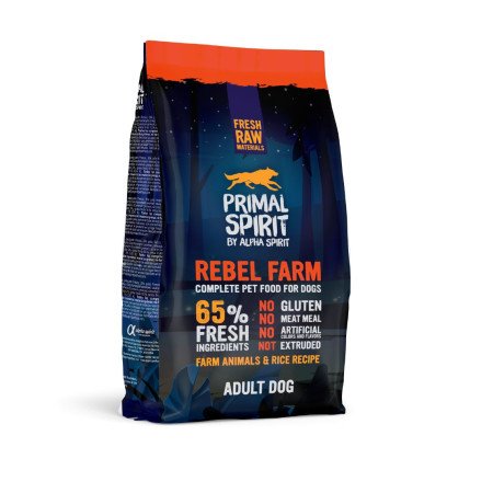 PRIMAL 65% Rebel Farm Dog Food 1kg