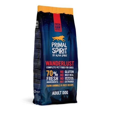 PRIMAL 70% Wanderlust Dog Food 12kg