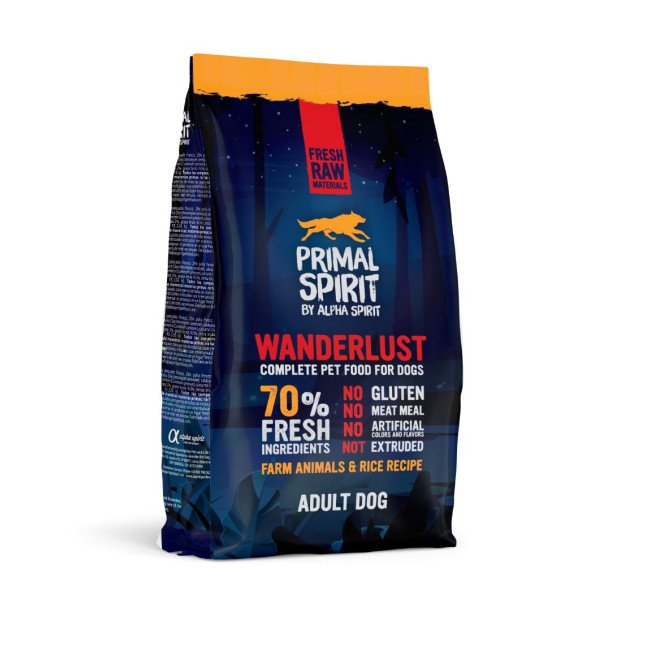 PRIMAL 70% Wanderlust Dog Food 1kg