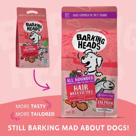 Barking Heads Hair Necessities Salmon su lašiša 2kg