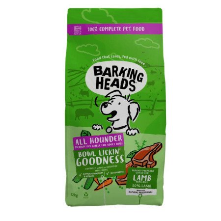 Barking Heads Bowl Lickin Goodness su ėriena 12kg