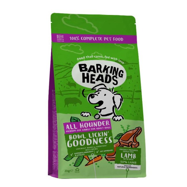 Barking Heads Bowl Lickin Goodness su ėriena 2kg