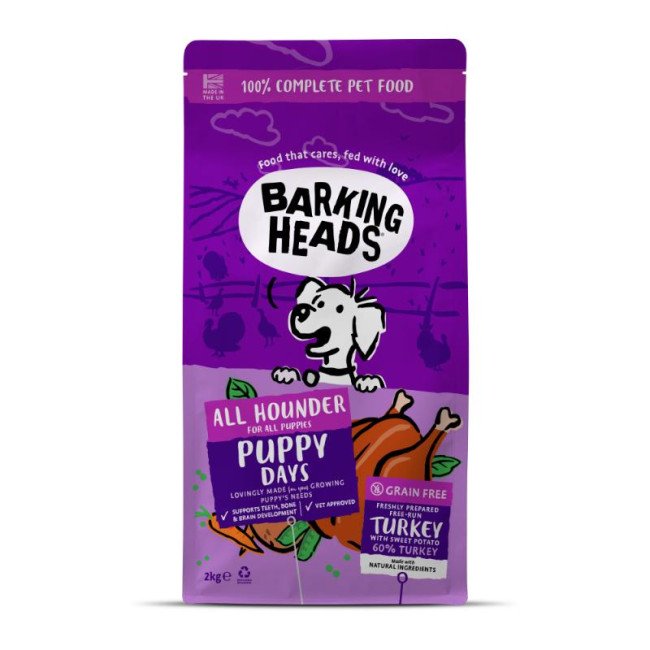 Barking Heads Puppy Days Turkey šuniukams su kalakutiena 2kg