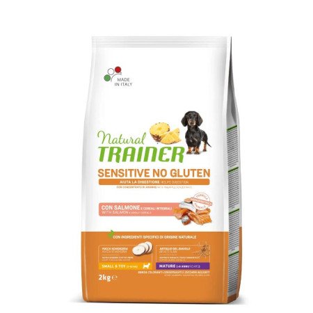 Natural Trainer DOG SENSITIVE NO GLUTEN MATURITY MINI su lašiša 2kg