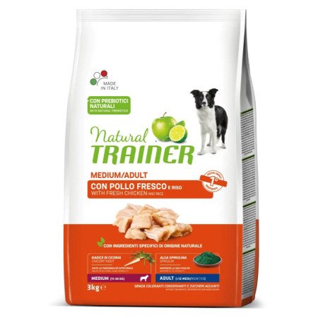 Natural Trainer MEDIUM ADULT su vištiena 3kg